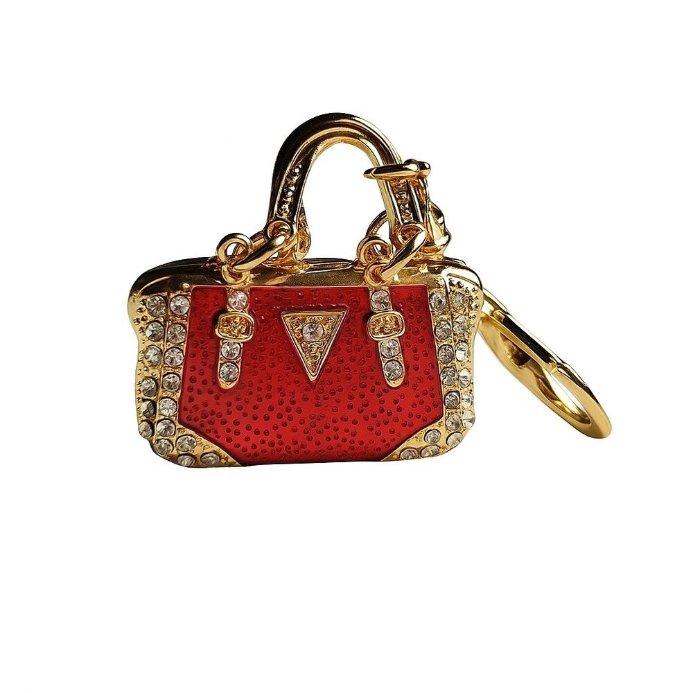 Sparkling Rhinestone Mini Handbag Keychain Purse Charm for Womens Bag or keys - Picture 8 of 9